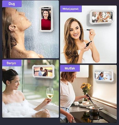 Zenlisse® Su Geçirmez Duş Telefon Tutucu – Banyoda Güvenle Telefon Keyfi