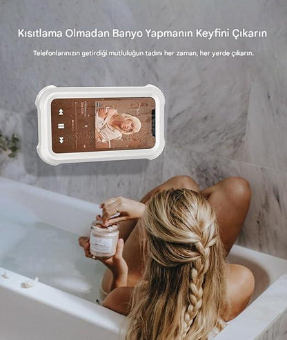 Zenlisse® Su Geçirmez Duş Telefon Tutucu – Banyoda Güvenle Telefon Keyfi