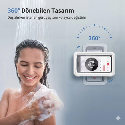 Zenlisse® Su Geçirmez Duş Telefon Tutucu – Banyoda Güvenle Telefon Keyfi